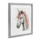 Stupell Industries Unicorn With Pink Mane Framed Print Under Glass, design by Creative Studio